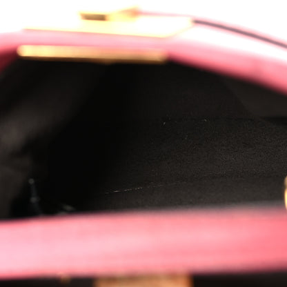 Fendi Shiny Nappa Micro Peekaboo Iconic Satchel  Rosa Fluo 6 of 11