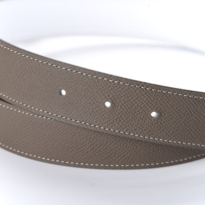 Hermes Epsom 32mm Belt 80 White Etoupe 3 of 6