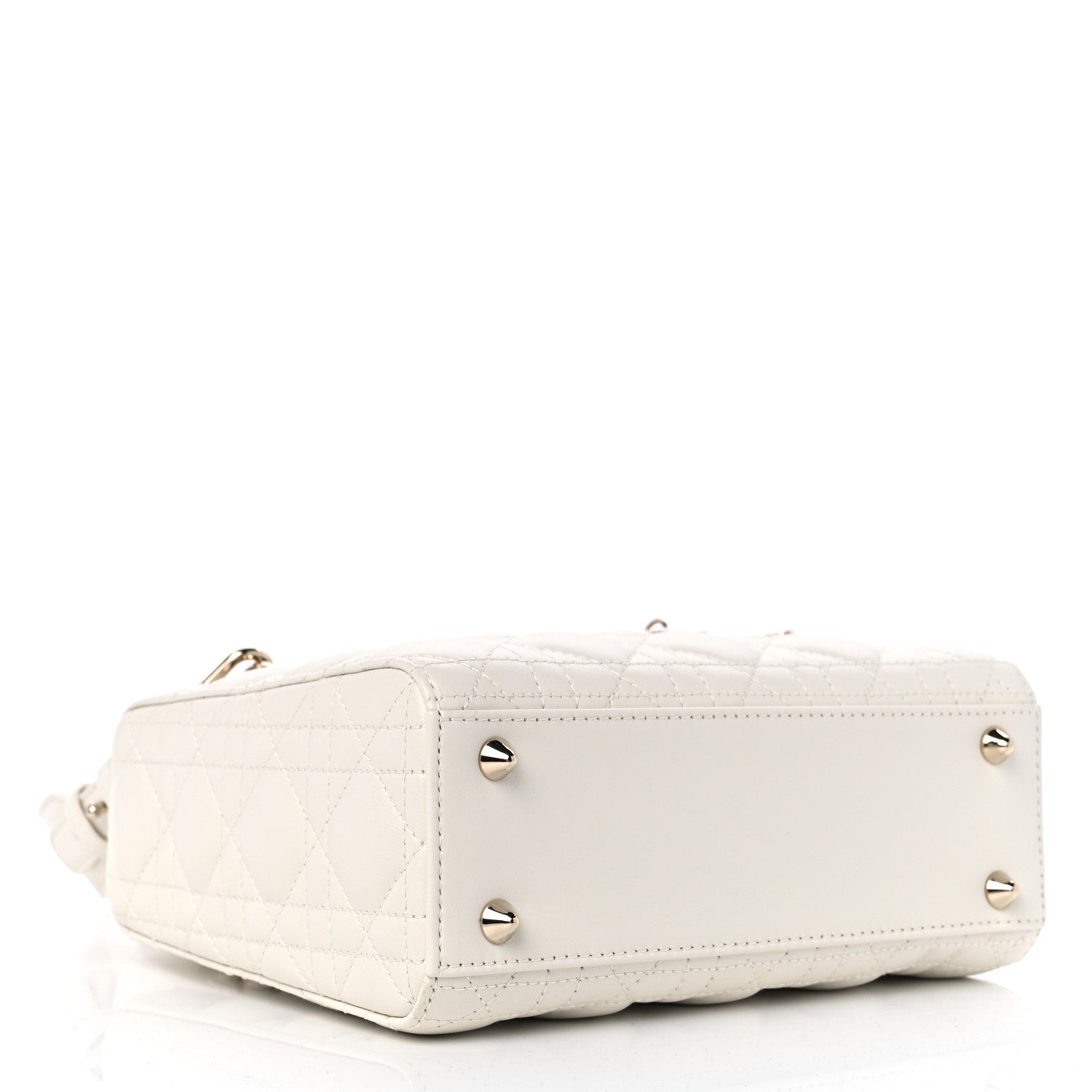 Christian Dior Lambskin Cannage Small My ABCDior Lady Dior Latte 4 of 8