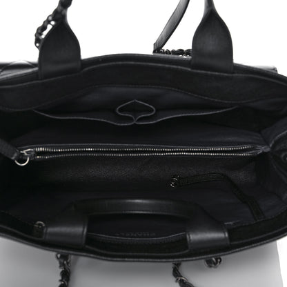 Chanel Caviar Lambskin Quilted Large Coco Break Shopping Bag Black 7 of 11