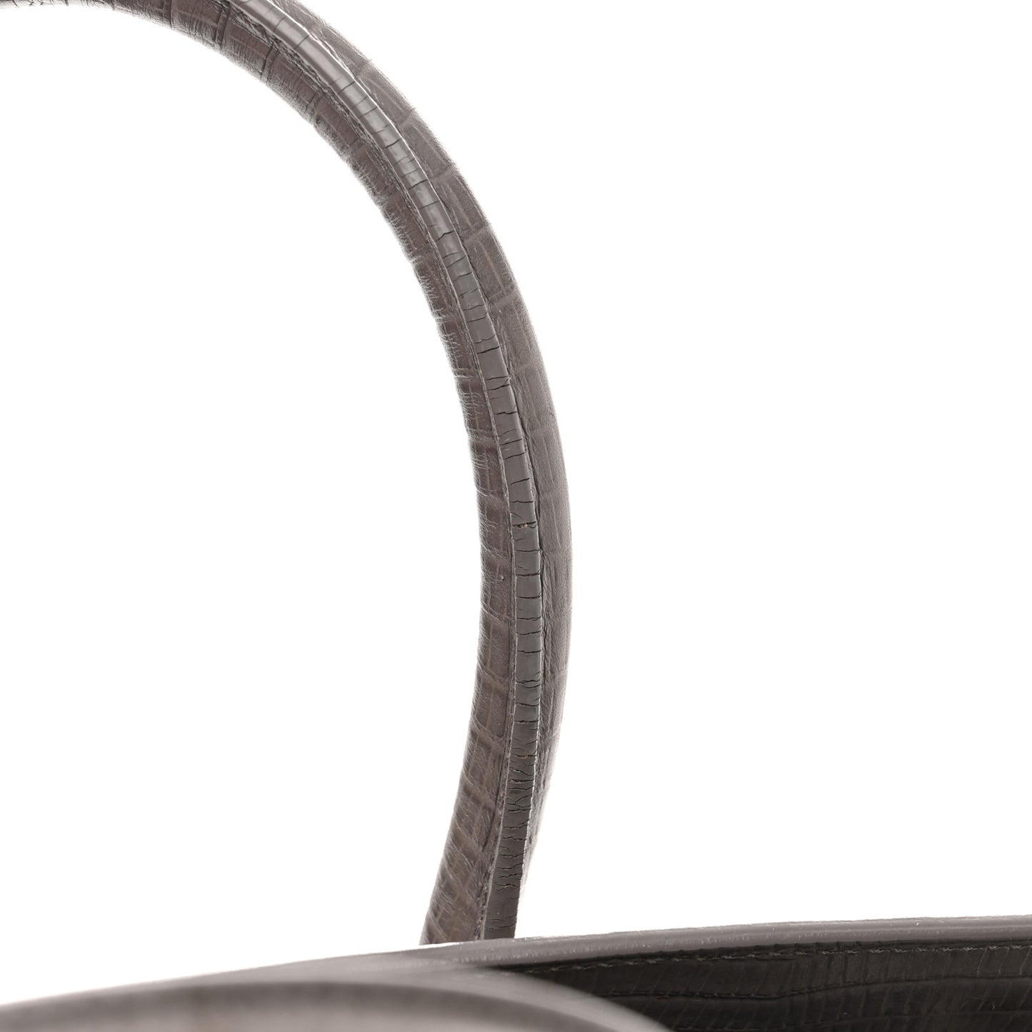 Lizard Calfskin Embossed Small Sac De Jour Fog