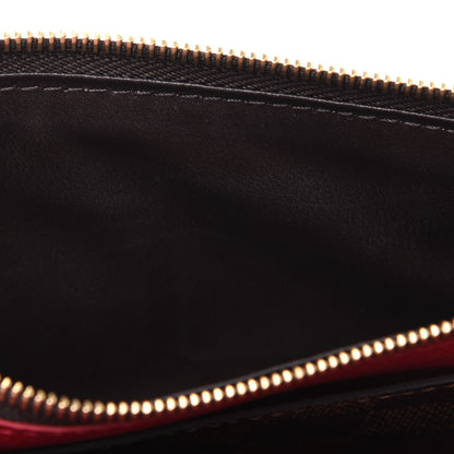 Louis Vuitton Damier Ebene Emilie Wallet Red 7 of 16