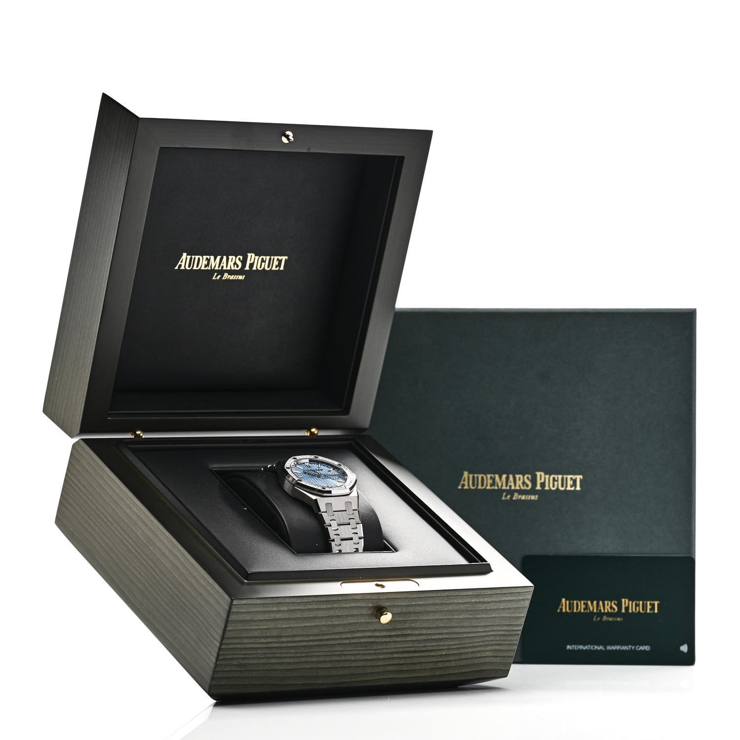 Stainless Steel Diamond 34mm Royal Oak Automatic Watch Ice Blue 77451ST.ZZ.1361ST.03
