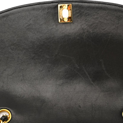Chanel Lambskin Quilted Medium Single Flap Black 12 of 12