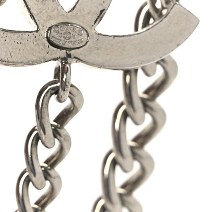 Chanel Enamel CC Chain Logo Belt Silver Black 4 of 5