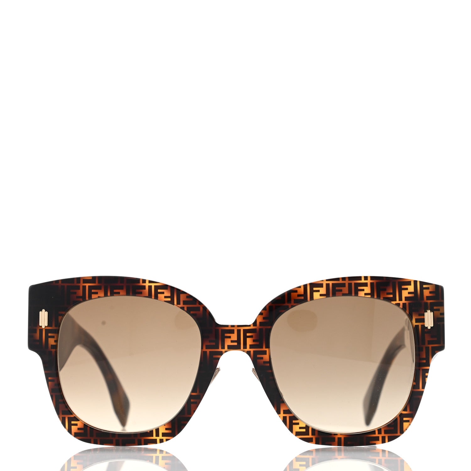 Fendi Acetate FF Sunglasses FF 0458/G/S Havana 2 of 9