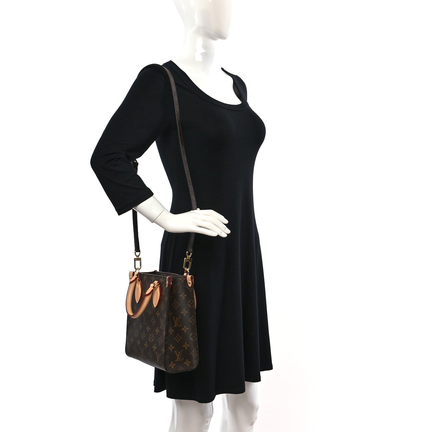 Louis Vuitton Monogram Sac Plat BB 2 of 7
