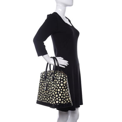Louis Vuitton Vernis Kusama Infinity Dots Lockit MM Black 2 of 9