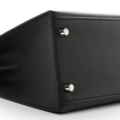 Hermes Epsom Kelly Sellier 28 Black 9 of 17