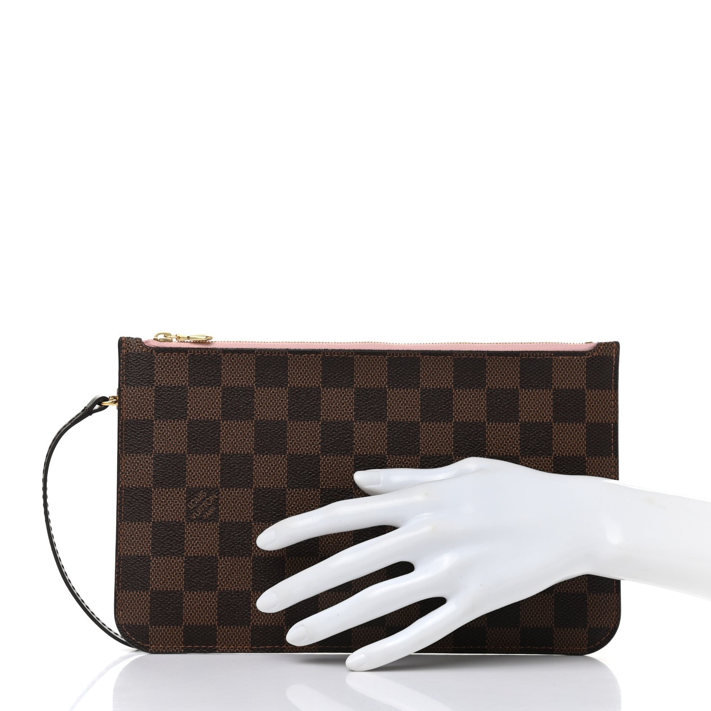 Damier Ebene Neverfull MM GM Pochette Rose Ballerine