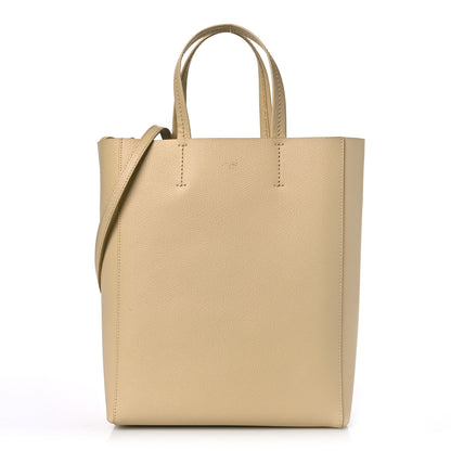 Celine Grained Calfskin Small Vertical Cabas Sand 1 of 9