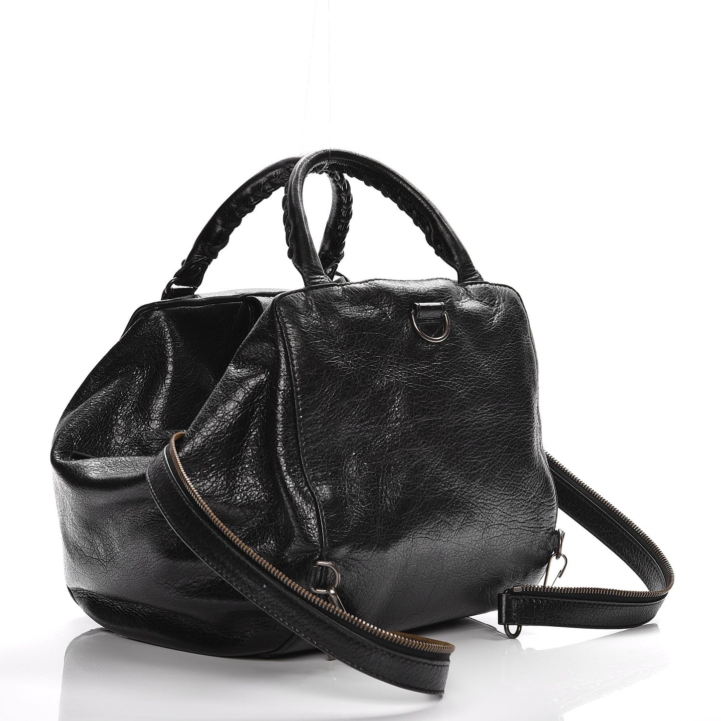 Agneau Classic Hardware Extra Small Zip Traveler Backpack Black