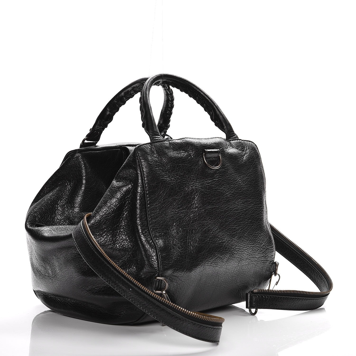 Balenciaga Agneau Classic Hardware Extra Small Zip Traveler Backpack Black 3 of 8