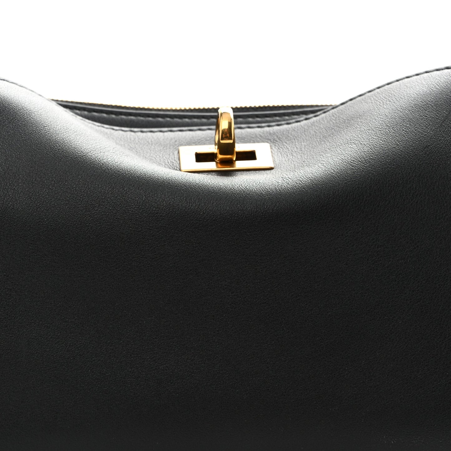 Natural Smooth Calfskin Rodeo Sling Pochette Black