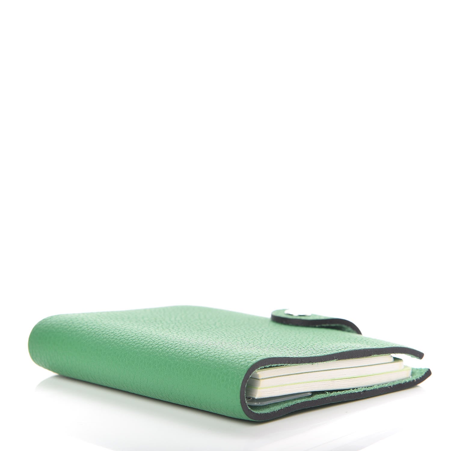 Hermes Taurillon Clemence Ulysse Mini Notebook Bambou 4 of 8