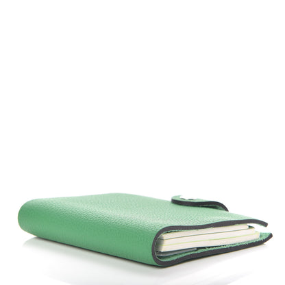 Hermes Taurillon Clemence Ulysse Mini Notebook Bambou 4 of 8