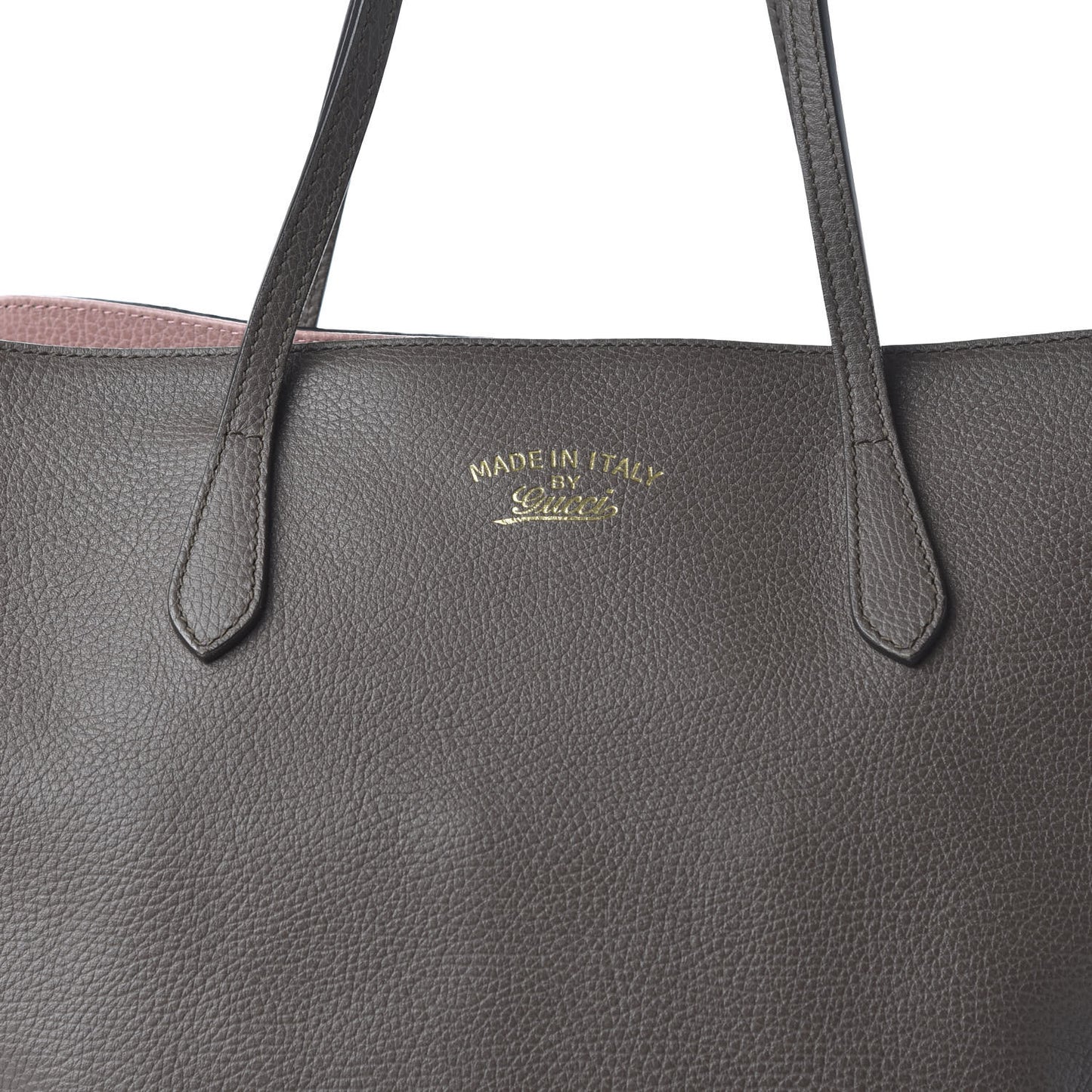 Dollar Calfskin Medium Swing Tote Grey Field Soft Pink