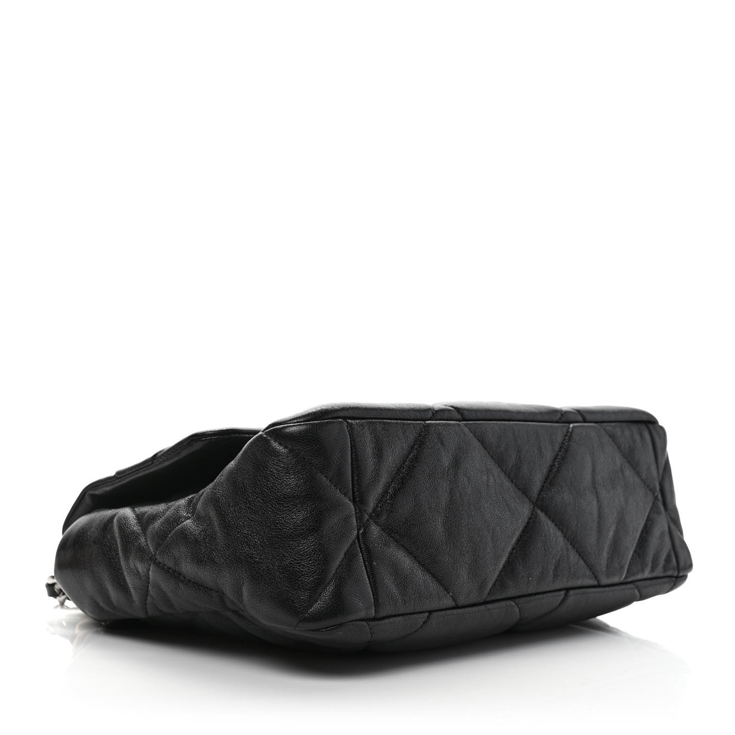 Lambskin Quilted Large Chanel 19 Flap Black