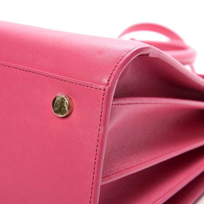 Saint Laurent Calfskin Small Sac De Jour Lipstick Fuchsia 10 of 12