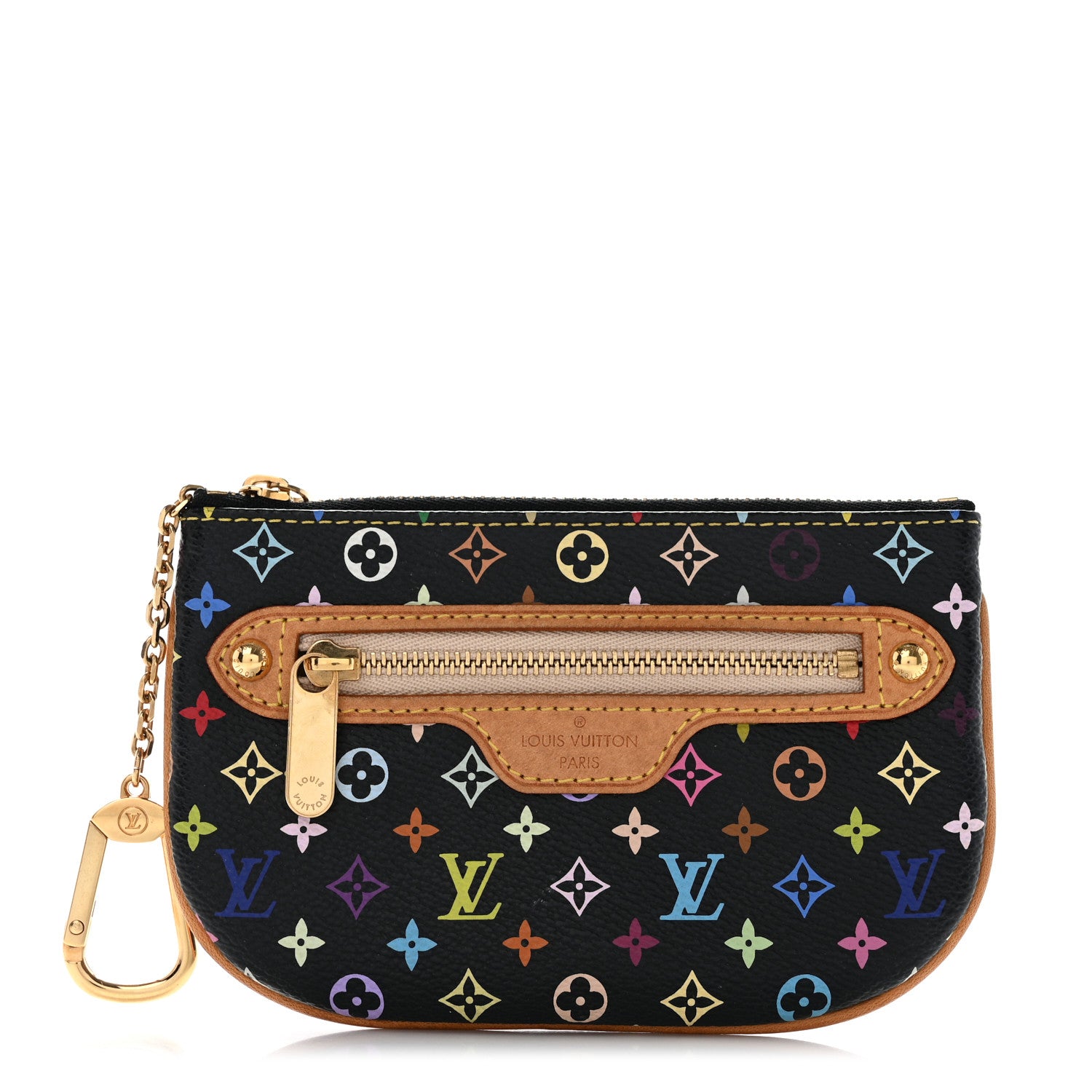 Louis Vuitton Monogram Multicolor Pochette Plate MM Black 1 of 7