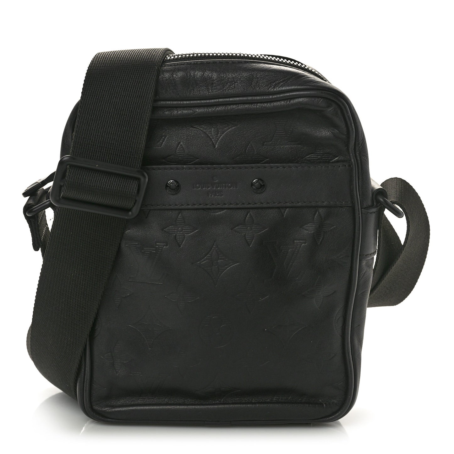 Calfskin Monogram Shadow Danube PM Black