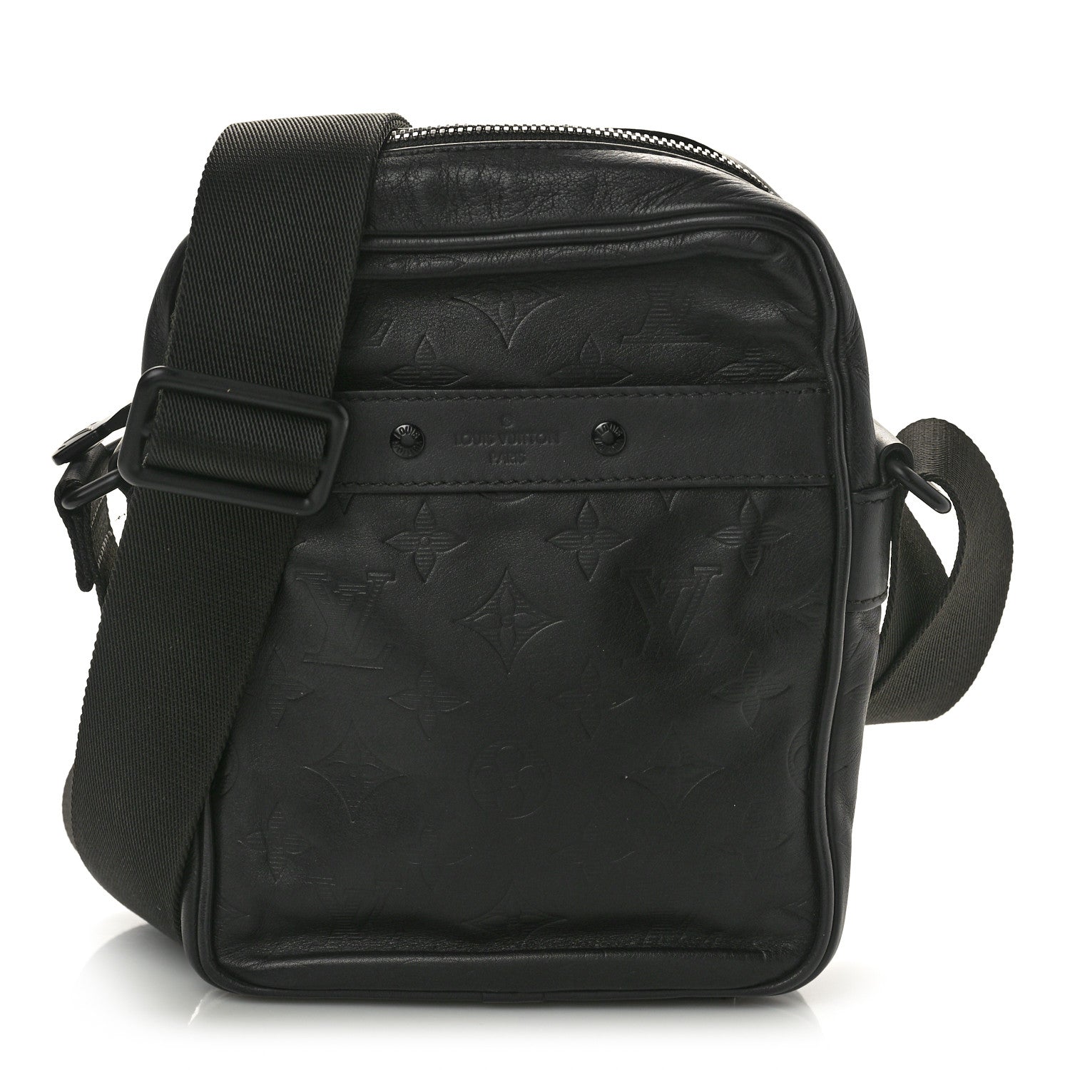 Louis Vuitton Calfskin Monogram Shadow Danube PM Black 1 of 10