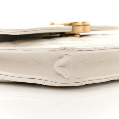 Chanel Calfskin Quilted Perfect Fit Coin Purse With Chain White 10 of 12