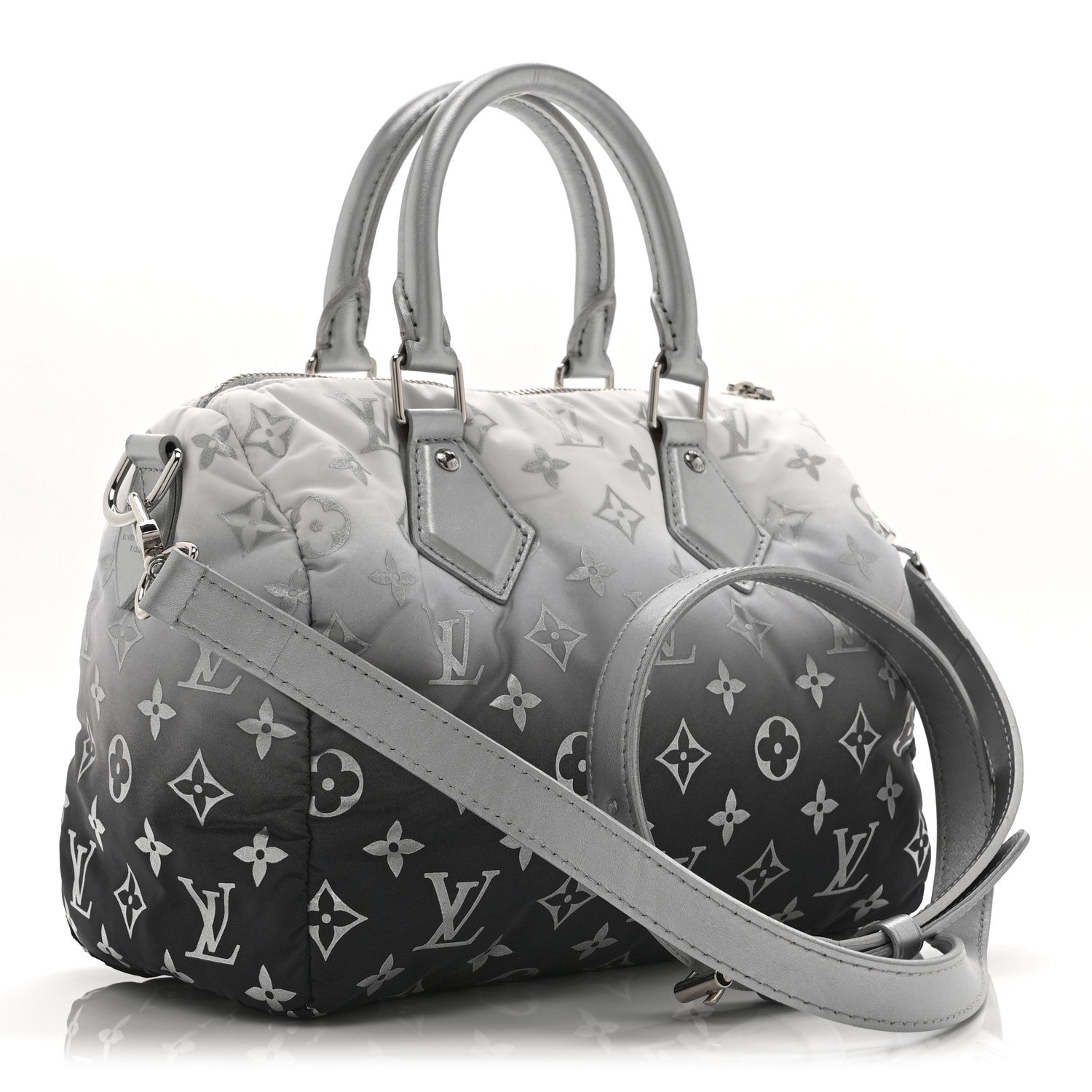Louis Vuitton Nylon Monogram Gradient LV Snow Speedy Bandouliere 25 Frost 3 of 9