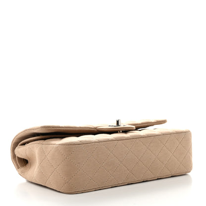 Chanel Jersey Quilted Small Double Flap Beige 4 of 11