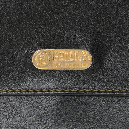 Fendi Pequin Compact Round Wallet Tobacco 6 of 15