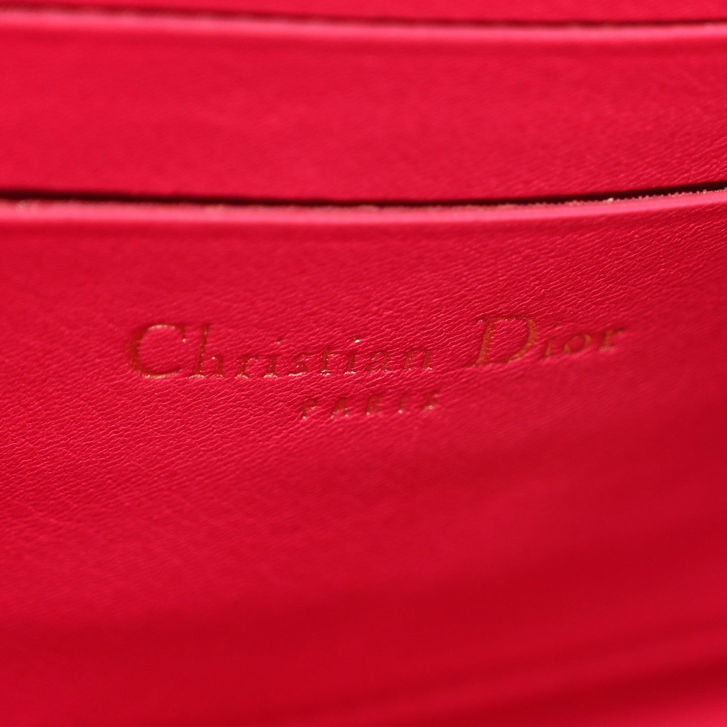 Patent Cannage Miss Dior Promenade Pouch Fuchsia