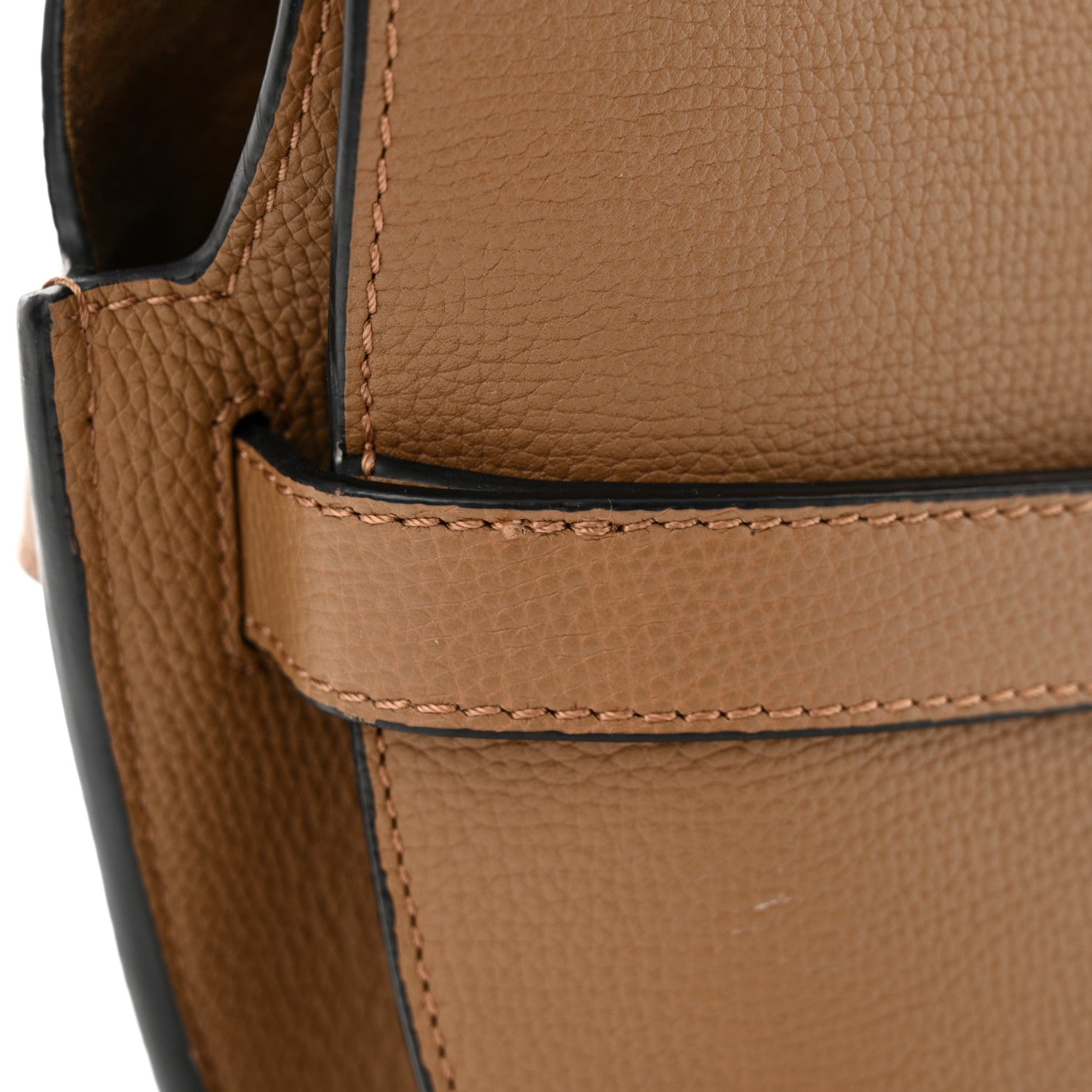 Loewe Grained Calfskin Small Gate Crossbody Bag Oak 11 of 11