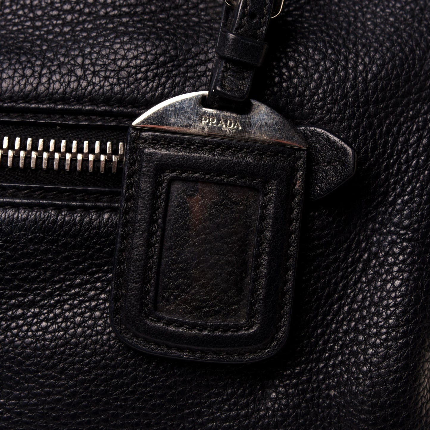 Vitello Daino Top Handle Tote Black