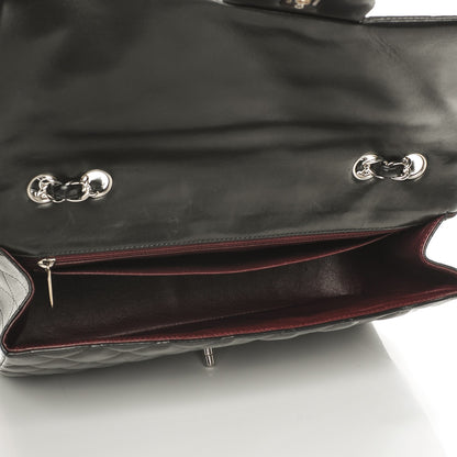Chanel Lambskin Quilted Jumbo Single Flap Black 5 of 8