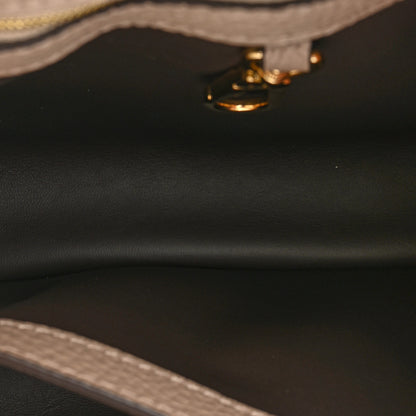 Louis Vuitton Taurillon Capucines BB Galet 6 of 10