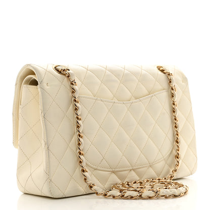 Chanel Lambskin Quilted Medium Double Flap White 3 of 14