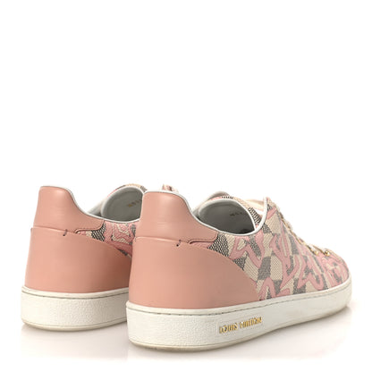 Louis Vuitton Damier Azur Tahitienne Bora Bora Sneakers 40 Rose Ballerine 5 of 12