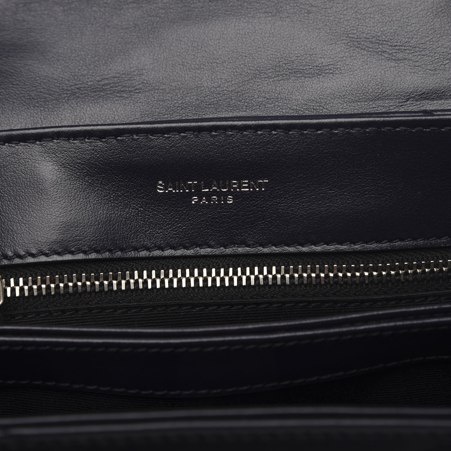 Saint Laurent Calfskin Y Quilted Monogram Toy Loulou Chain Satchel Medium Blue 6 of 9