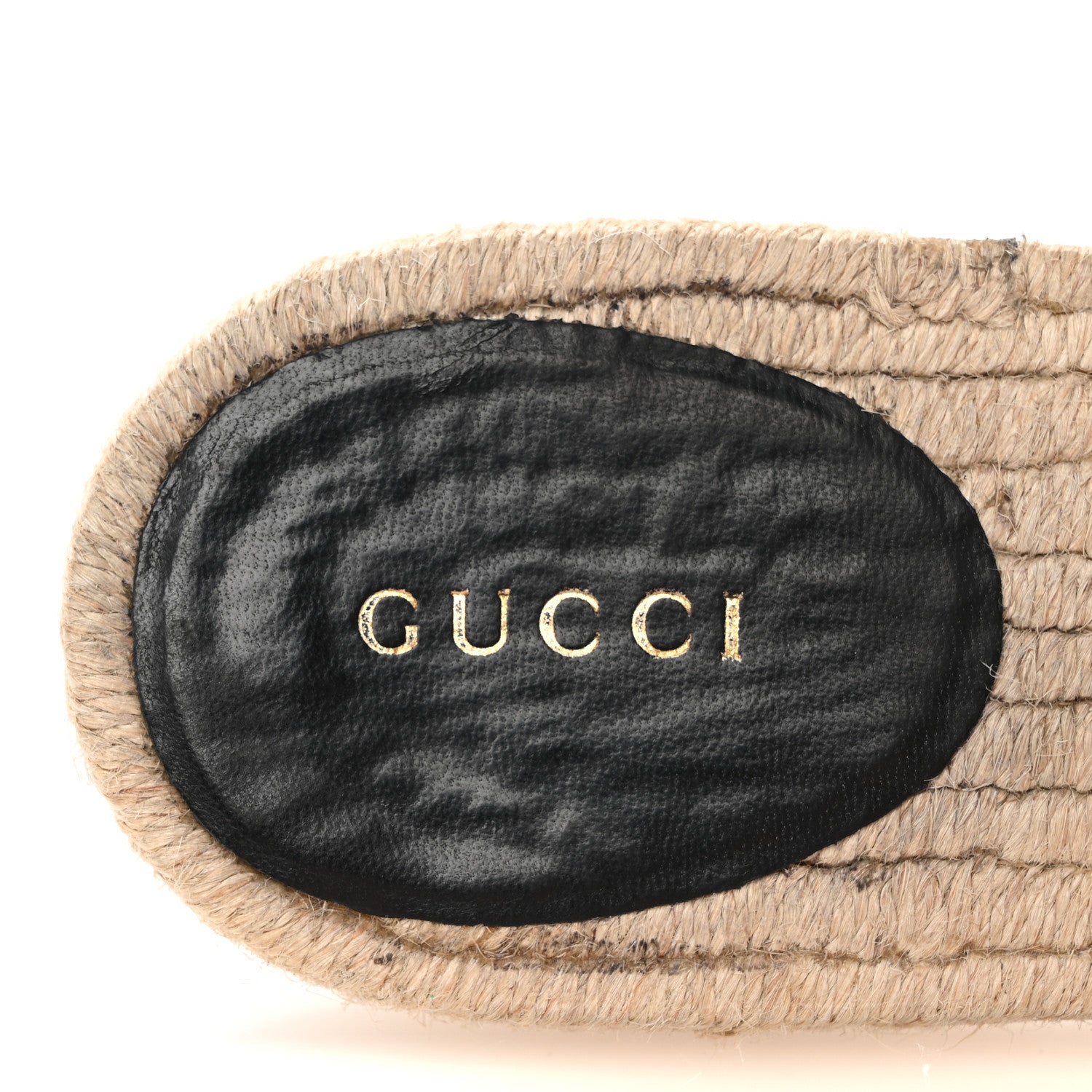 Gucci Nappa Matelasse GG Marmont Espadrille Slide Sandals 40 Black 7 of 12