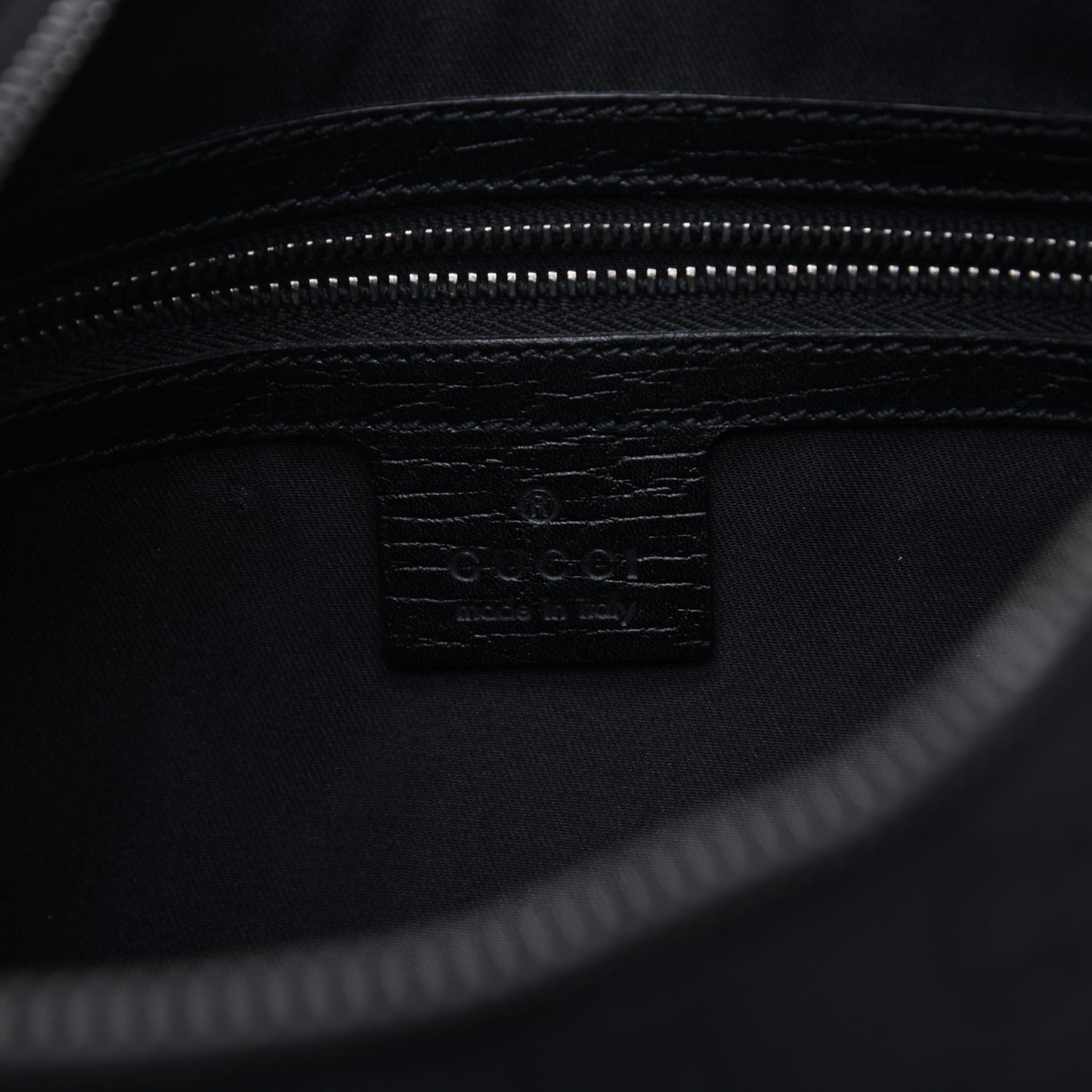 Monogram Medium Horsebit Chain Hobo Black