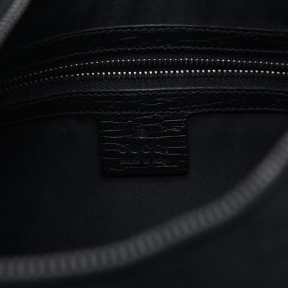 Gucci Monogram Medium Horsebit Chain Hobo Black 8 of 13