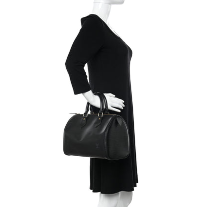 Louis Vuitton Epi Speedy 25 Black 2 of 10