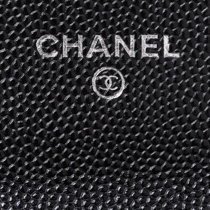Chanel Caviar Quilted Boy Flap Card Holder Black 6 of 9