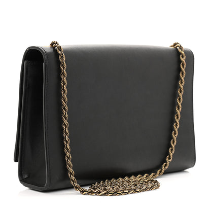 Saint Laurent Smooth Calfskin Medium Braided Monogram Kate Satchel Black 2 of 12