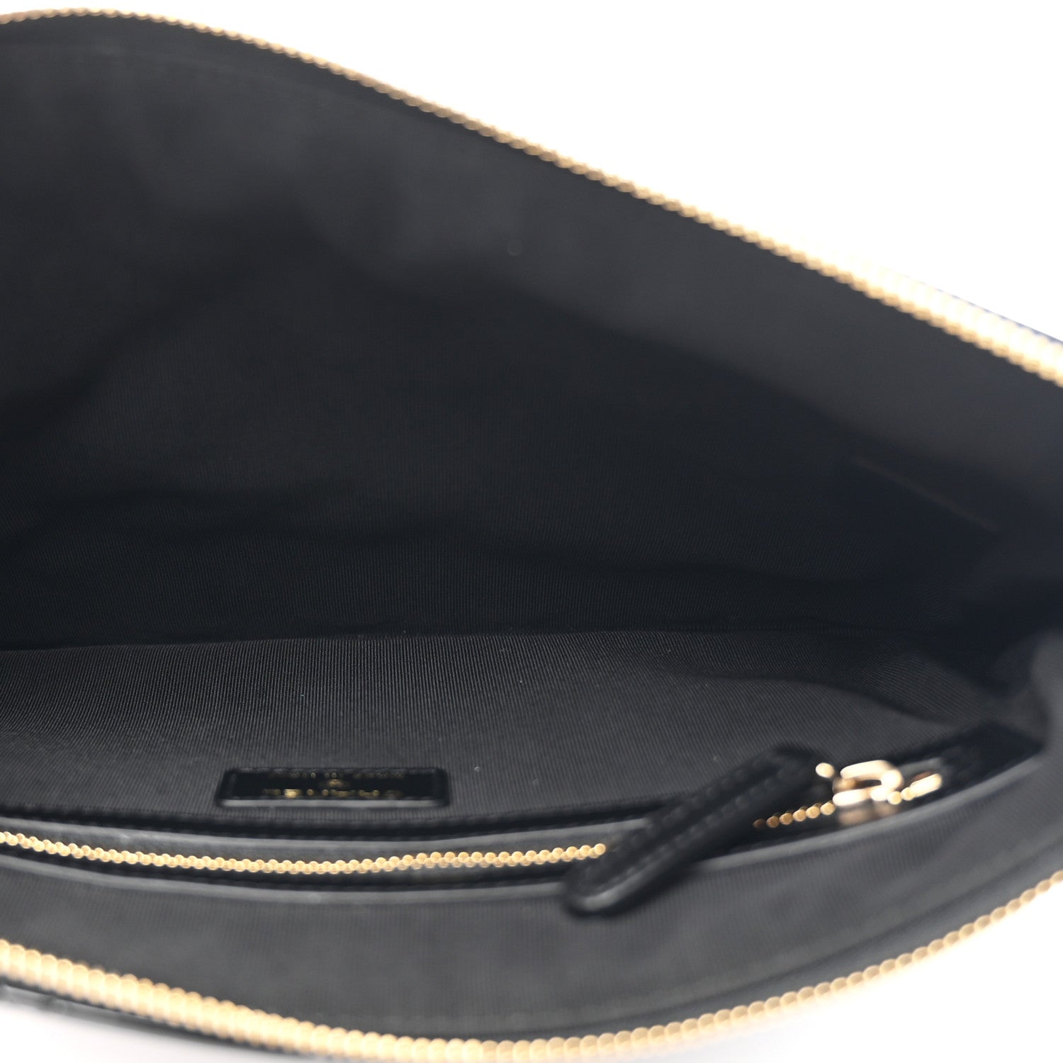 Chanel Patent Calfskin Quilted Medium Cosmetic Case Black 5 of 8