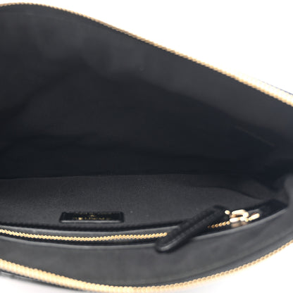 Chanel Patent Calfskin Quilted Medium Cosmetic Case Black 5 of 8
