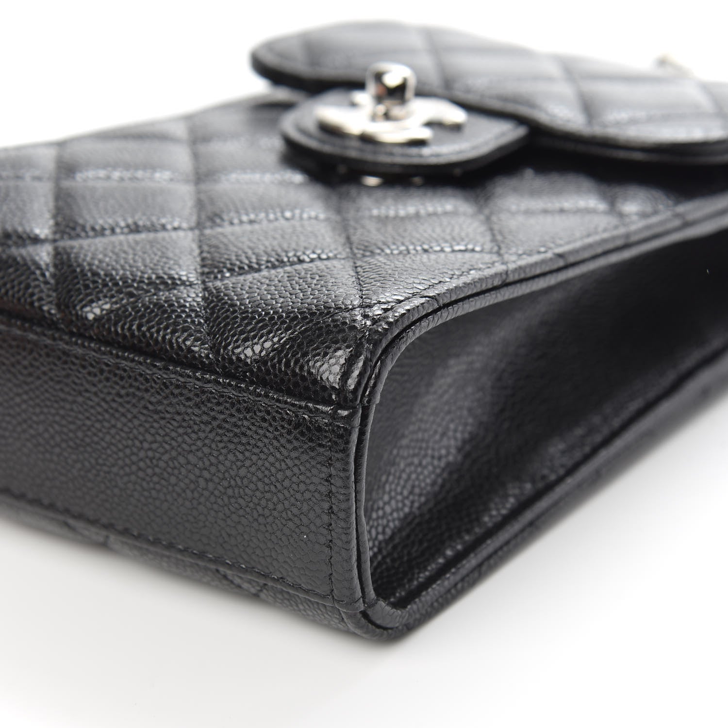 Chanel Caviar Quilted Classic Phone Holder Black 10 of 11
