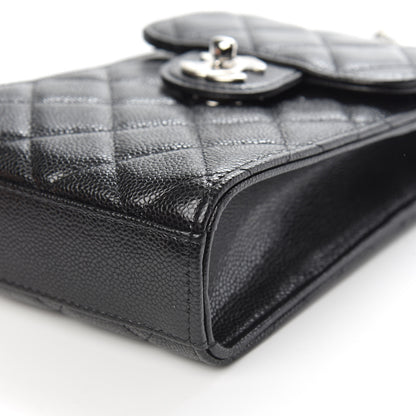 Chanel Caviar Quilted Classic Phone Holder Black 10 of 11