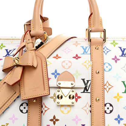 Louis Vuitton LV X TM Monogram Multicolor Keepall Bandouliere 45 White 6 of 8