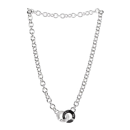 Tiffany Sterling Silver 1837 Circle Clasp Necklace 3 of 4
